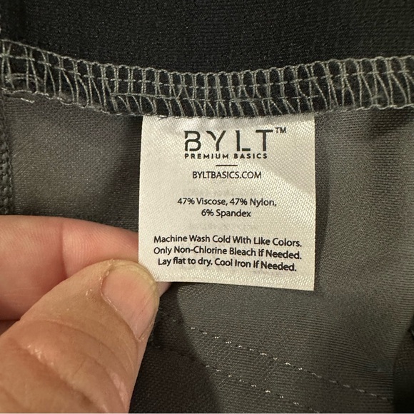 Bylt Men’s Premium Basics Stretch Knit Everyday Pant 2.0 In Dark Charcoal Size L - Picture 14 of 16